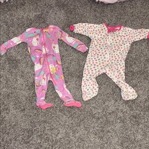 Pink and White Kids One Piece Set